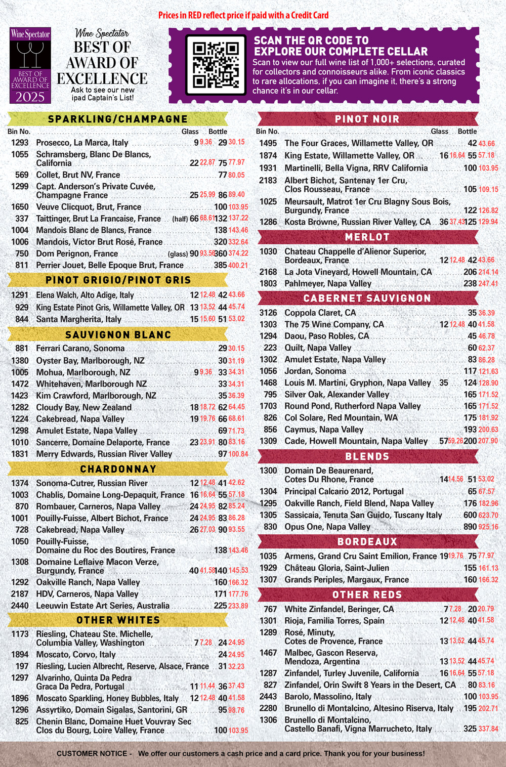 Dinner Menu – Opens in New Window